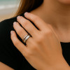 6mm Bague mariage personnalisable titane ligne bois a graver