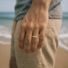 D Bague éternité titane zirconium