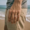 D Bague éternité titane zirconium