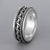 Bague argent homme anneau tournant celtique
