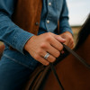Bague argent anneau tournant celtique anti-stress