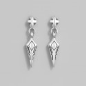 Pendientes de plata con colgante vikingo celta para hombre y mujer