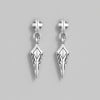 Boucles d'oreille argent pendante viking celte homme femme