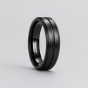 Bague mariage homme tungstene brosse personnalisable