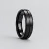6mm Bague mariage homme tungstene brosse personnalisable