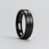 6mm Bague mariage homme tungstene brosse personnalisable