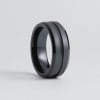 6mm Bague mariage homme tungstene brosse personnalisable