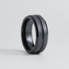 6mm Bague mariage homme tungstene brosse personnalisable