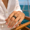 Bague personnalisee alliance anneau Tungstene