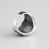 Anillo hombre plata caballero calavera abierta