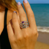 Bague argent main de squelette