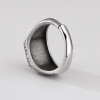 Bague chevalière celtique argent 925 – Motifs ancre marine ajustable