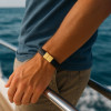 Bracelet homme cuir tresse fermoir magnétique