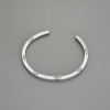 Bracelet Bali argent massif jonc ouvert