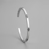 Bracelet Bali argent massif jonc ouvert