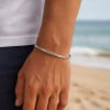 Bracelet Bali argent massif jonc ouvert