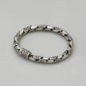 Bracelet homme argent torsade motif celtique viking