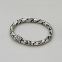 Bracelet homme argent torsade motif celtique viking