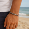 Bracelet homme argent torsade motif celtique viking