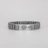 Bracelet homme argent massif tresse symbole OM