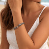Bracelet argent homme chaine tresse fermoir crochet