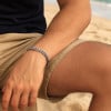 Men's Sterling Silver Braided Chain Bracelet