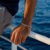 Bracelet homme chaine marine argent fermoir boucle