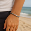 Bracelet homme chaine marine argent fermoir boucle