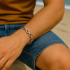 Bracelet homme argent massif chaine marine
