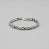 Bracelet balinais Argent Maille Tresse Cylindre Homme