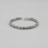 Bracelet balinais Argent Maille Tresse Cylindre Homme