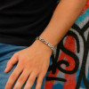 Bracelet balinais Argent Maille Tresse Cylindre Homme