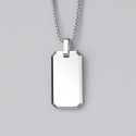 Colgante de placa militar de tungsteno personalizado para hombre