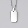 Pendentif personnalise homme plaque militaire tungstene