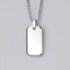 Pendentif personnalise homme plaque militaire tungstene