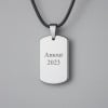 Pendentif personnalise homme plaque militaire en tungstene personnaliser