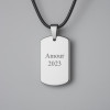Pendentif personnalise homme plaque militaire en tungstene personnaliser