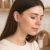 Boucles d'oreilles acier Signes du zodiaque Bélier