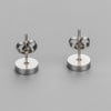 Steel earrings Gemini zodiac signs