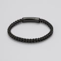 Men's Stainless Steel IP Black Chain Bracelet
