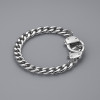 Bracelet homme acier chaine menotte infini
