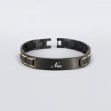Men’s ID Bracelet in Stainless Steel – Brushed Finish and Modern Design