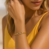 Bracelet Chaîne Cubaine Acier Gouvernail Marin (Dupliqué)