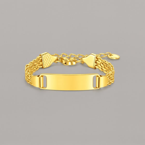 Bracelet gourmette enfant en acier – Gravure offerte & taille réglable