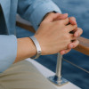 Bracelet personnalise homme gourmette acier elastique a graver