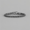 Bracelet chaine cylindrique acier inoxydable unisexe
