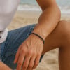 Bracelet chaine cylindrique acier inoxydable unisexe