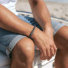 Bracelet chaine cylindrique acier inoxydable unisexe