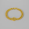 Bracelet homme chaine acier etoile de david