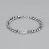 Bracelet homme chaine acier etoile de david